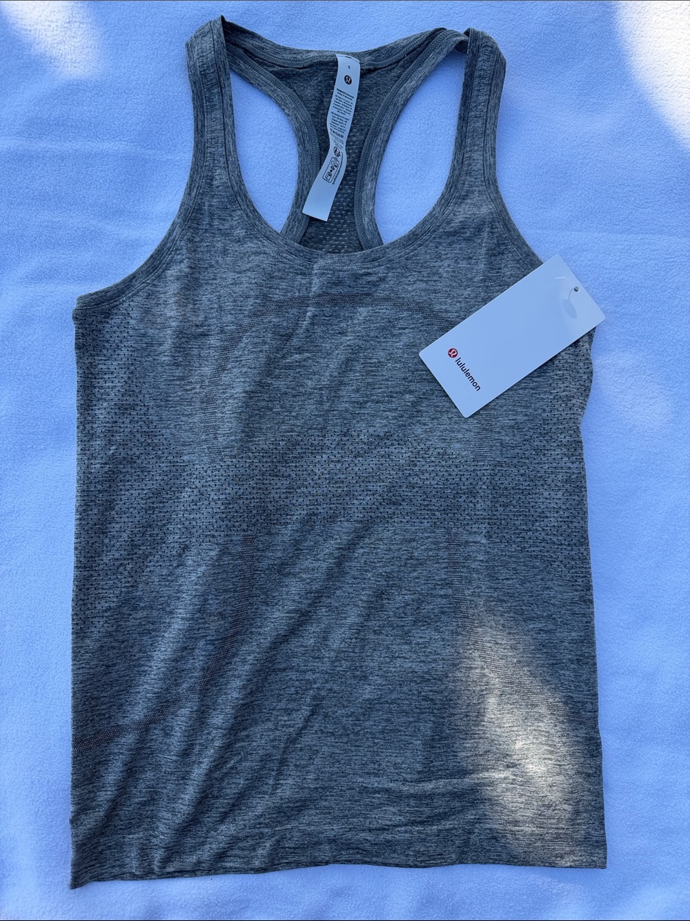 lululemon athletica Men's/Unisex Dark Heather Gray Racerback Tank